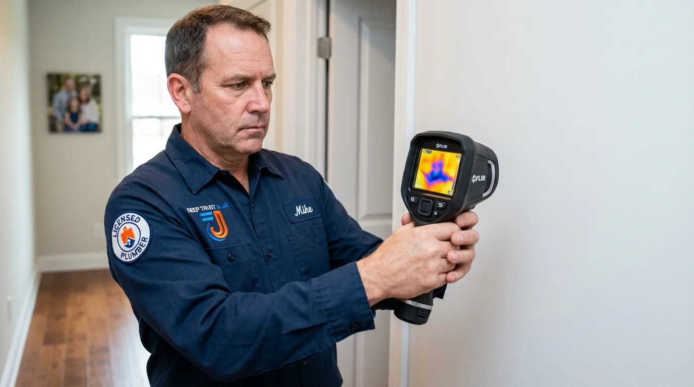 Thermal imaging leak detection by Johns Plumbing LLC in Chaparral