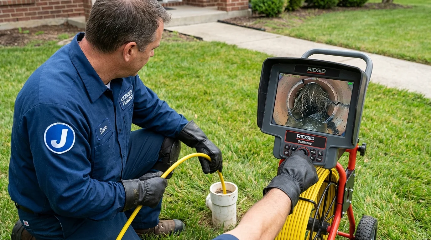 Sewer camera inspection being performed by Johns Plumbing LLC in Chaparral